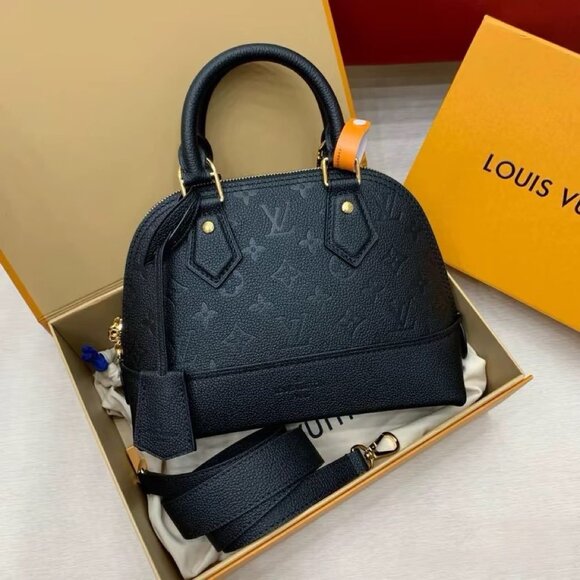 LOUIS VUITTON NÉO Alma BB Shell Handbag Black - Picture 1 of 5